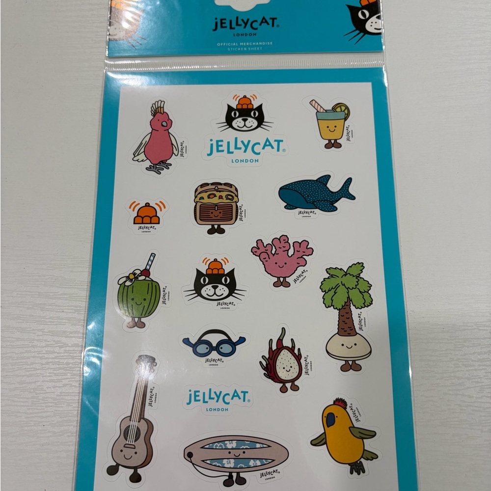Authentic Jellycat Assorted Character Sticker Packs - Picture 3 of 5